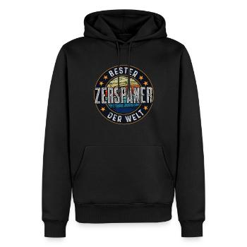 Zerspanungsmechaniker Zerspaner - Männer Premium Bio Hoodie - Schwarz - Vorne - Nico (187cm)