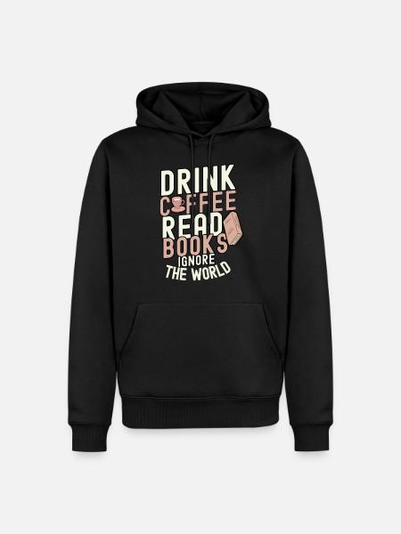 book - Men’s Premium Organic Hoodie - black