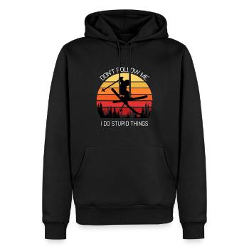 Skisport Skisportler Skifahrer Skifahren - Männer Premium Bio Hoodie - Schwarz - Vorne - Nico (187cm)