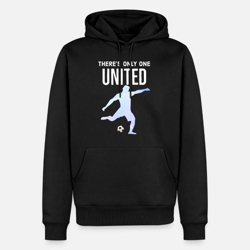 Manchester, Royaume-Uni, Manchester, Royaume-Uni - Sweat à capuche Premium bio Homme - noir