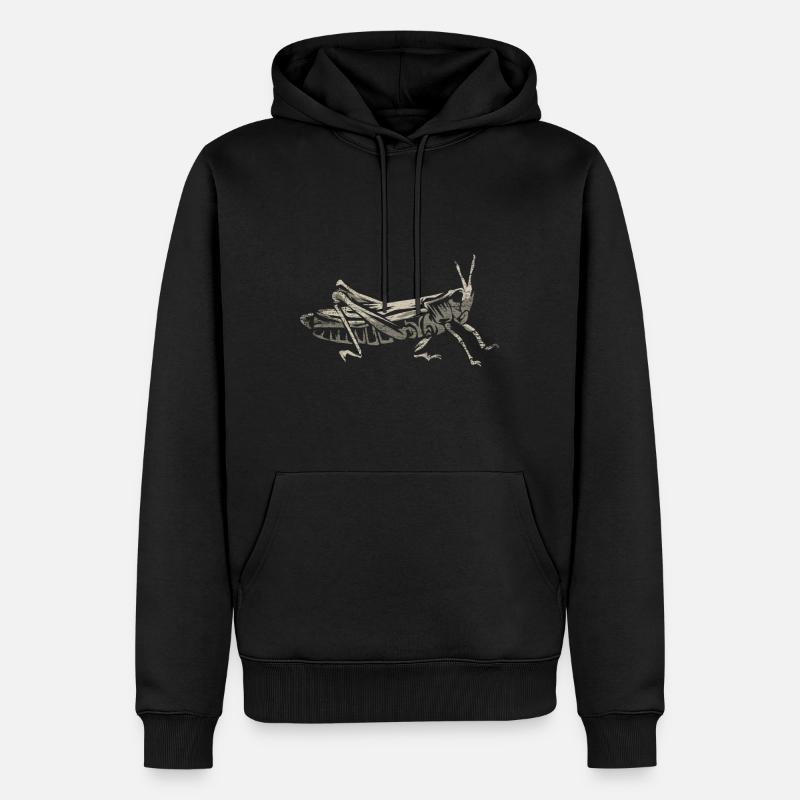 Grand criquet des marais - Sweat à capuche Premium bio Homme - noir