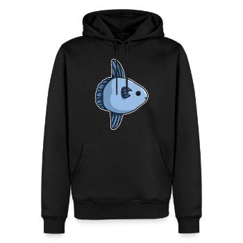Sunfish Messieurs Sunfish Mola Sunfish Faith - Sweat à capuche Premium bio Homme - noir - Devant - Nico (187cm)