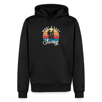 West Coast Swing - Männer Premium Bio Hoodie - Schwarz - Vorne - Nico (187cm)