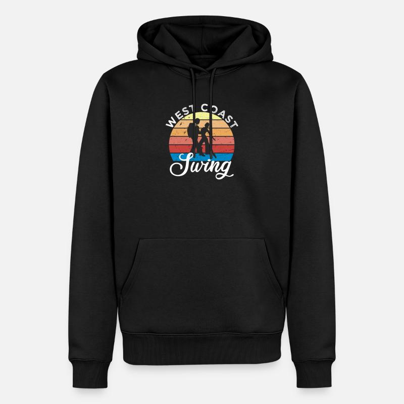 West Coast Swing - Männer Premium Bio Hoodie - Schwarz