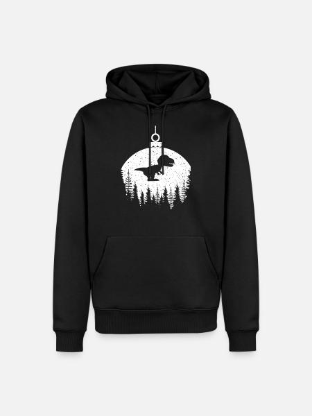 Dinosaurier Dino Christbaumkugel Weihnachtskugel - Männer Premium Bio Hoodie - Schwarz