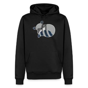 Raton laveur animaux mignons ratons laveurs ratons laveurs - Sweat à capuche Premium bio Homme - noir - Devant - Nico (187cm)