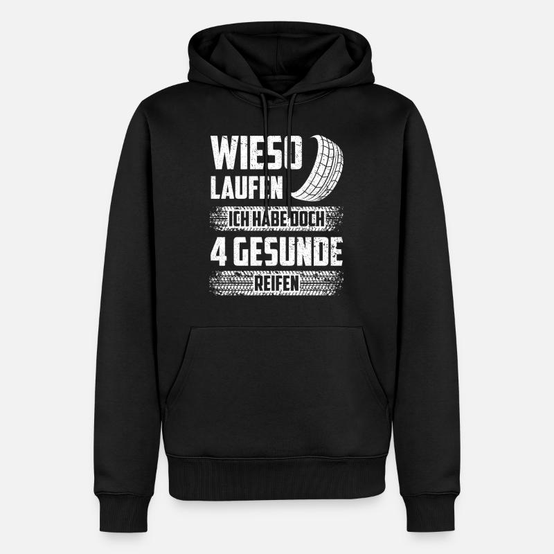 Autofahrer Schrauber Tuning - Männer Premium Bio Hoodie - Schwarz