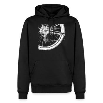 Bike race spokes cycling - Men’s Premium Organic Hoodie - black - Front - Nico (187cm)