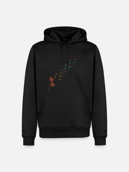 of dandelion dandelion - Men’s Premium Organic Hoodie - black