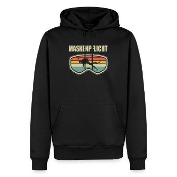 lustige Taucher Tauchen Maskenpflicht Geschenkidee - Männer Premium Bio Hoodie - Schwarz - Vorne - Nico (187cm)