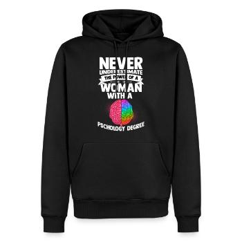 Psychologie Frau Anthropologie Freud Therapeut - Männer Premium Bio Hoodie - Schwarz - Vorne - Nico (187cm)