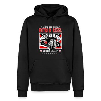Rockabilly Oldtimer Rock Rock N Roll - Männer Premium Bio Hoodie - Schwarz - Vorne - Nico (187cm)