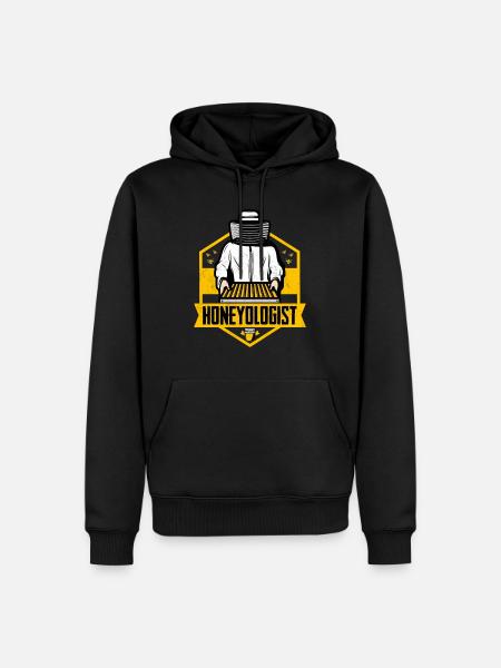 Honeyologist Beekeeper Honey Bee - Men’s Premium Organic Hoodie - black