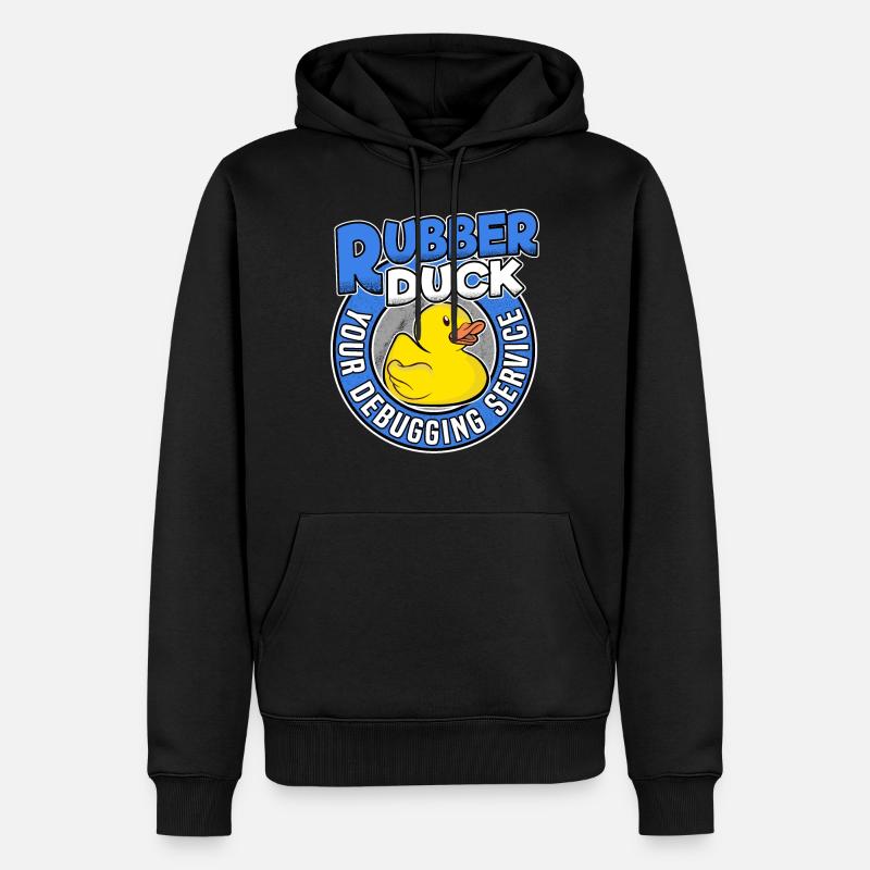 Programmeurs Canard Programmation Debugging Drôle - Sweat à capuche Premium bio Homme - noir
