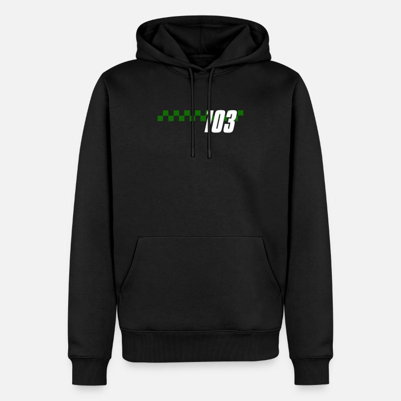 MAILLOT NUMÉRO 103 CENTO E TRES - Sweat à capuche Premium bio Homme - noir