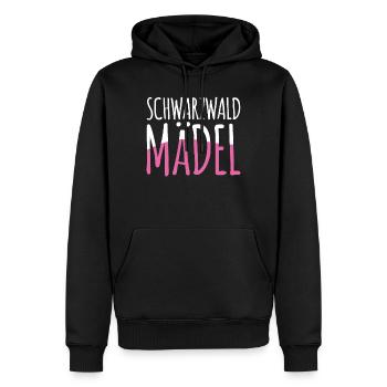 Schwarzwald - Männer Premium Bio Hoodie - Schwarz - Vorne - Nico (187cm)