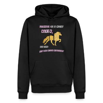 Isländer Pferde Island - Männer Premium Bio Hoodie - Schwarz - Vorne - Nico (187cm)