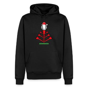 Balle de golf Santa Hat Golf Christmas Tree - Sweat à capuche Premium bio Homme - noir - Devant - Nico (187cm)