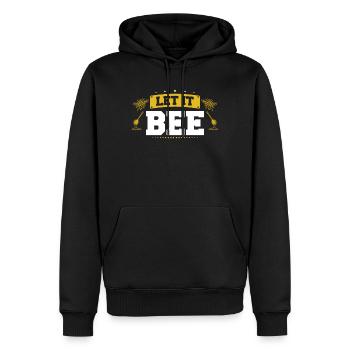 Let It Bee Apiculteur Honey Bee Pun - Sweat à capuche Premium bio Homme - noir - Devant - Nico (187cm)