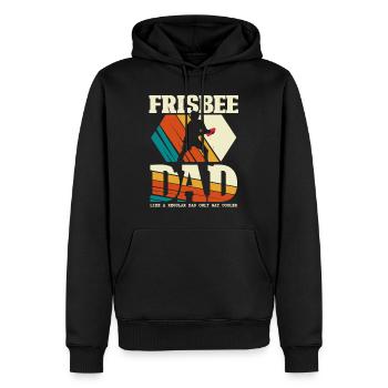 Frisbee Dad - Ultimate Disc Golf Vater - Männer Premium Bio Hoodie - Schwarz - Vorne - Nico (187cm)