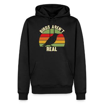 Birds Aren't Real Conspiracy Theory Gifts For Theo - Männer Premium Bio Hoodie - Schwarz - Vorne - Nico (187cm)