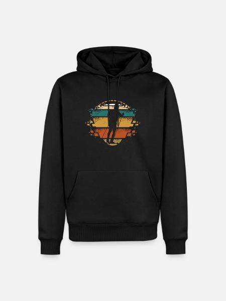 Rollski Retro - Sweat à capuche Premium bio Homme - noir