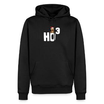 HO3 - Männer Premium Bio Hoodie - Schwarz - Vorne - Nico (187cm)