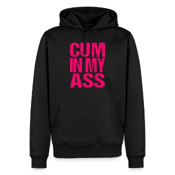 Sex Spruch Anal Porno Swinger - Männer Premium Bio Hoodie - Schwarz - Vorne - Nico (187cm)