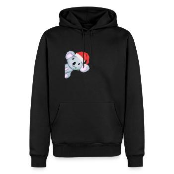 Koala Weihnachten Weihnachtsmütze - Männer Premium Bio Hoodie - Schwarz - Vorne - Nico (187cm)