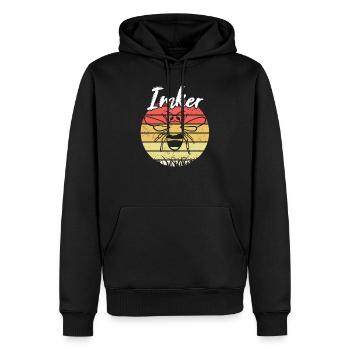 Bienen Imker - Retro Vintage - Männer Premium Bio Hoodie - Schwarz - Vorne - Nico (187cm)