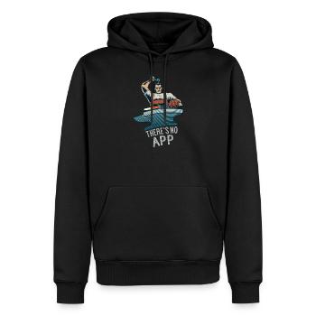 Hufschmied Huf Schmied Schmiede Schmiedekunst - Männer Premium Bio Hoodie - Schwarz - Vorne - Nico (187cm)