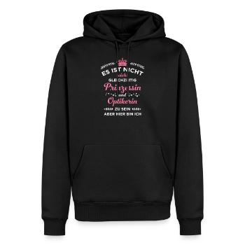 Optikerin Augenoptikerin Optiker Geschenk Brille - Männer Premium Bio Hoodie - Schwarz - Vorne - Nico (187cm)