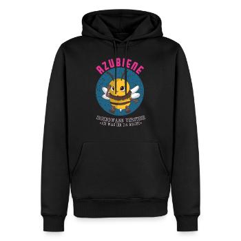 Trainee bee At some point I will understand trainee - Men’s Premium Organic Hoodie - black - Front - Nico (187cm)