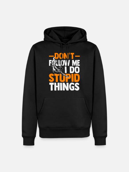 bungee jumping - Men’s Premium Organic Hoodie - black