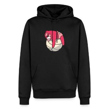 Baby Faultier Volleyball Sport Geschenk - Männer Premium Bio Hoodie - Schwarz - Vorne - Nico (187cm)