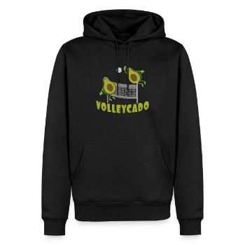 Volleyball Avocado Volleycado Volleyballer Sport - Männer Premium Bio Hoodie - Schwarz - Vorne - Nico (187cm)