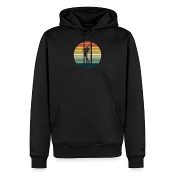 Japon japonais Koi Samurai Bonsai Cosplay Manga - Sweat à capuche Premium bio Homme - noir - Devant - Nico (187cm)