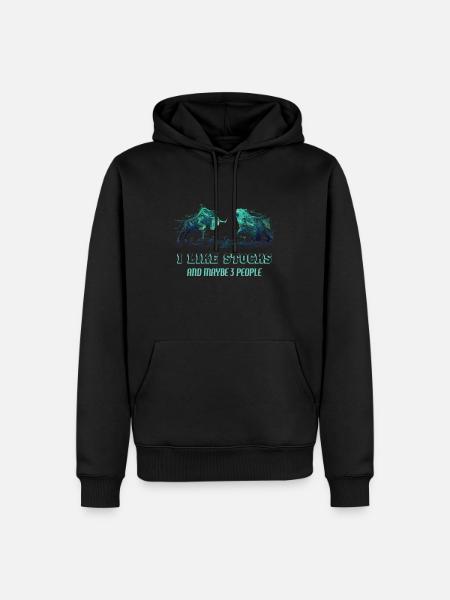 Bulle Bär Börse Aktienmarkt DAX Aktien Trader - Herre Premium økologisk hoodie - sort