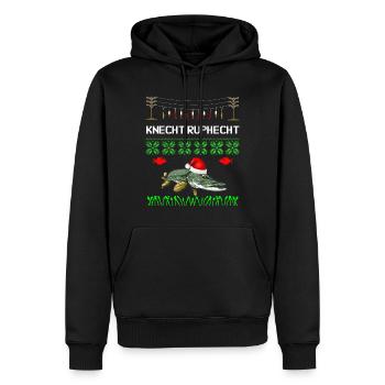 Knecht Ruphecht Weihnachten Ugly christmas - Männer Premium Bio Hoodie - Schwarz - Vorne - Nico (187cm)
