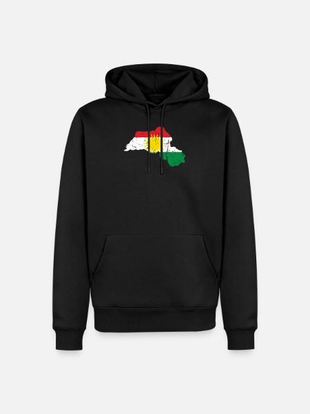 Her Biji Kurdistan - Kurdish gift with Kurdistan - Men’s Premium Organic Hoodie - black