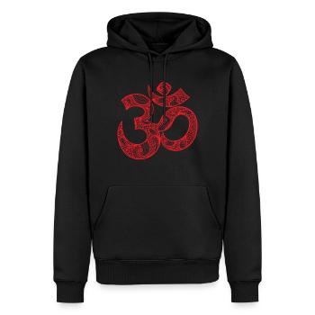 Bouddhisme Zen Symbol GOA Techno - Sweat à capuche Premium bio Homme - noir - Devant - Nico (187cm)