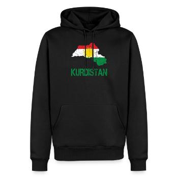 Son Biji Kurdistan - cadeau kurde avec - Sweat à capuche Premium bio Homme - noir - Devant - Nico (187cm)