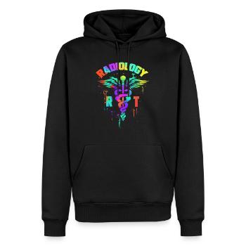 Radiology RT - Radiologen & Röntgentechniker - Männer Premium Bio Hoodie - Schwarz - Vorne - Nico (187cm)