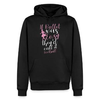 Ballet Filles Danse Ballerine Ballet Chaussures - Sweat à capuche Premium bio Homme - noir - Devant - Nico (187cm)