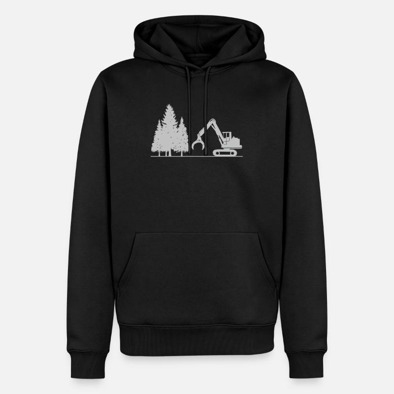 Moissonneuse - Sweat à capuche Premium bio Homme - noir