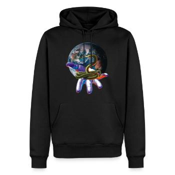 Schlangen - Männer Premium Bio Hoodie - Schwarz - Vorne - Nico (187cm)