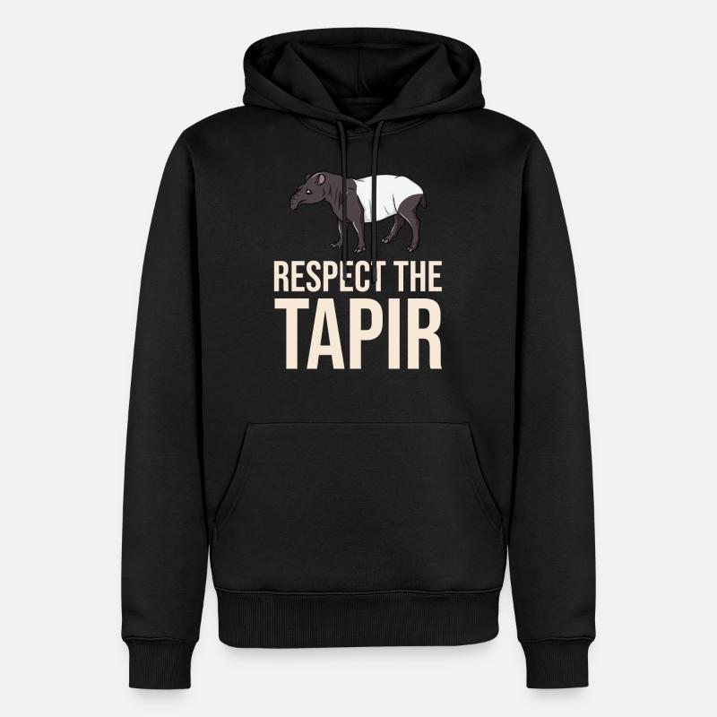 Tapir cheval bébé tapirus malais - Sweat à capuche Premium bio Homme - noir