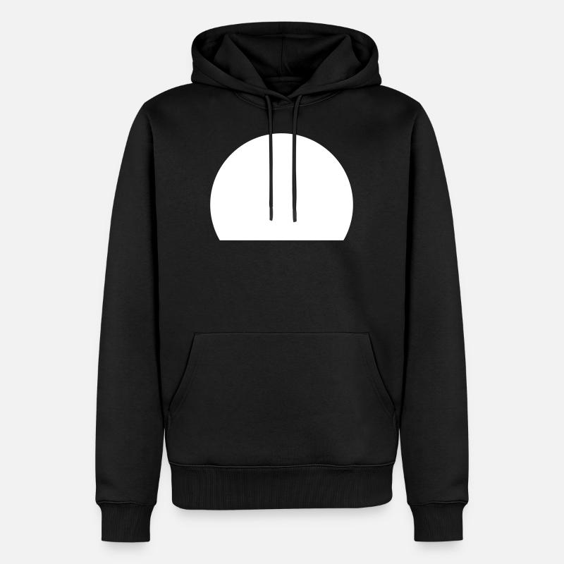 Segment - Sweat à capuche Premium bio Homme - noir