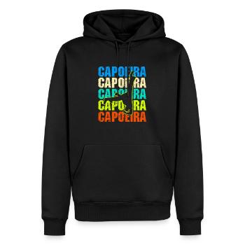 Art martial de Capoeira Brésil - Sweat à capuche Premium bio Homme - noir - Devant - Nico (187cm)