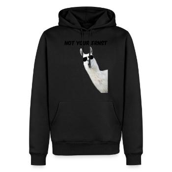 Alapaka Lama Sonnenbrille Not Your Ernst Denglisch - Männer Premium Bio Hoodie - Schwarz - Vorne - Nico (187cm)